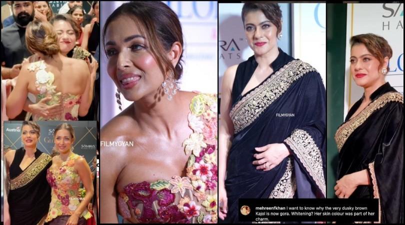 Kajol and Malaika Arora share heartfelt hug; Netizens say, 'Kajol looks fairer' Kajol and Malaika Arora share heartfelt hug; Netizens say, 'Kajol looks fairer'