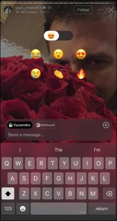 Yuzvendra Chahal's selfie with a huge bouquet has gone viral. He has now deleted the photo from his Instagram Story. Yuzvendra Chahal's selfie with a huge bouquet has gone viral. He has now deleted the photo from his Instagram Story.