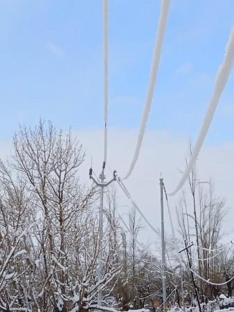 A view of snowfall in Kargil Kargil