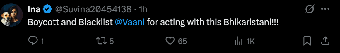 #BoycottPakActors: Vaani Kapoor trolled for sharing song promo on day of Pahalgam attack; Fans want ban on Fawad Khan #BoycottPakActors: Vaani Kapoor trolled for sharing song promo on day of Pahalgam attack; Fans want ban on Fawad Khan