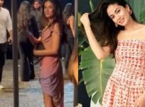 Mira Rajput takes shelter under metal scanner