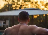 Salman Khan poolside pic