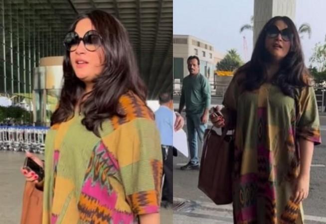 Richa Chadha at airport Richa Chadha at airport