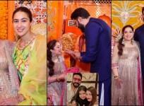 Nidhi Dutta's baby shower: Abhishek Bachchan feeds pregnant Nidhi Mithai; fans question Aishwarya Rai's absence