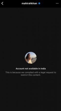 Pakistani actors Hania Aamir, Mahira Khan's accounts blocked by Instagram India; fans say 'India is fighting digital war' Pakistani actors Hania Aamir, Mahira Khan's accounts blocked by Instagram India; fans say 'India is fighting digital war'
