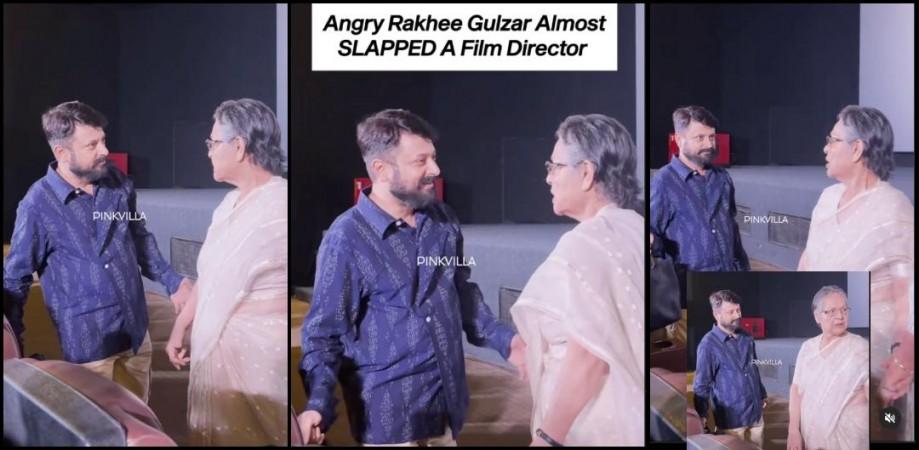 Angry Rakhee Gulzar almost lifts her hand to slap director, uses cuss words; netizens defend her Angry Rakhee Gulzar almost lifts her hand to slap director, uses cuss words; netizens defend her
