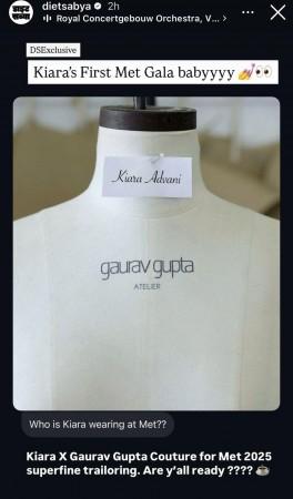 Kiara's collaboration with Gaurav Gupta will surely be iconic. Kiara Advani