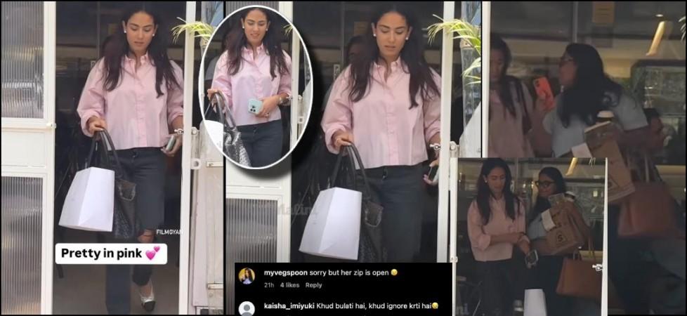 Mira Rajput faces wardrobe malfunction; netizens spot unzipped pants; Shahid's wife ignores paps Mira Rajput faces wardrobe malfunction; netizens spot unzipped pants; Shahid's wife ignores paps