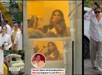 Nirmal Kapoor Antim Darshan: Paparazzi zoom into Khushi Kapoor's living room as she mourns dadi's demise; Netizens say 'Shameful, disgusting'