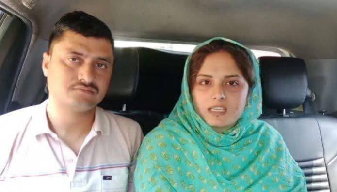 Sacked CRPF Jawan Munir Ahmed with his Pakistani wife Minal Khan Munir Ahmed