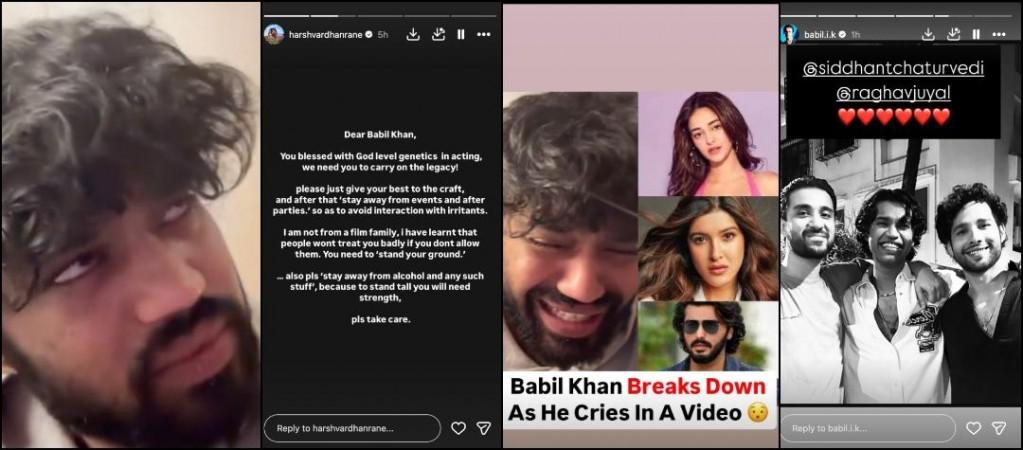 'Stay away from Alcohol': Harshvardhan Rane advises Babil Khan as he returns to instagram after viral crying video 'Stay away from Alcohol': Harshvardhan Rane advises Babil Khan as he returns to instagram after viral crying video