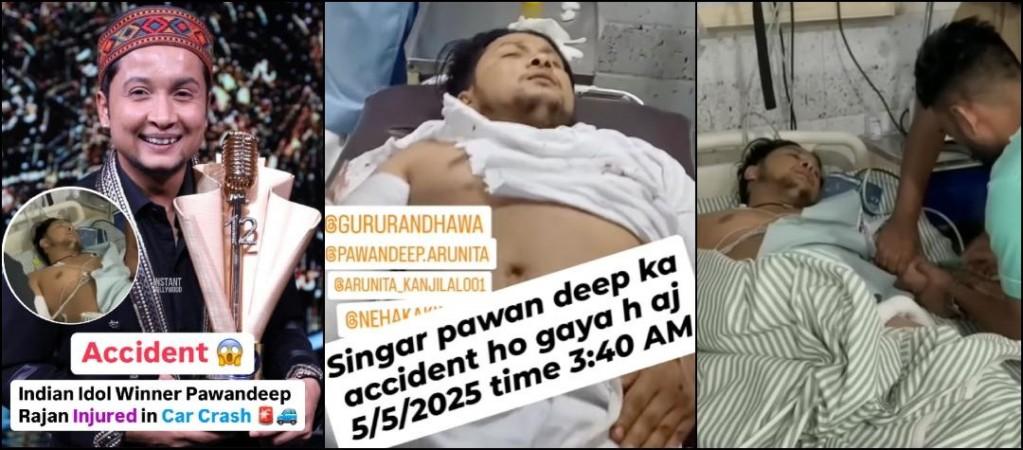 Indian Idol 12 winner Pawandeep Rajan seriously injured in car accident; video from hospital goes viral Indian Idol 12 winner Pawandeep Rajan seriously injured in car accident; video from hospital goes viral