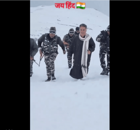 Screen shot of the video shared by BJP leader Ravinder Raina Ravinder Raina