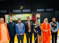 Seen in the photo: Newly sworn-in Finance Minister of Trinidad & Tobago Devendranath Tankoo, Indian High Commissioner Dr. Pradeep Singh Rajpurohit, Prem Bhandari, Chairman of Jaipur Foot USA, and other dignitaries. (File Photo)