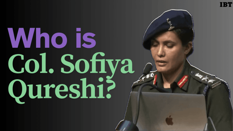 Colonel Sofiya Qureshi of the Indian Army's Corps of Signals Colonel Sofiya Qureshi of the Indian Army's Corps of Signals