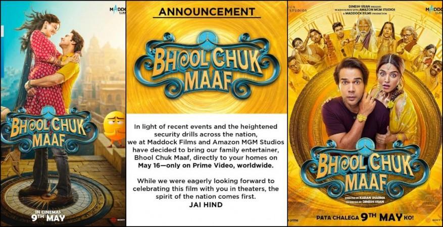 Operation Sindoor: Rajkummar Rao's Bhool Chuk Maaf theatrical release cancelled; film to Premiere on OTT Operation Sindoor: Rajkummar Rao's Bhool Chuk Maaf theatrical release cancelled; film to Premiere on OTT
