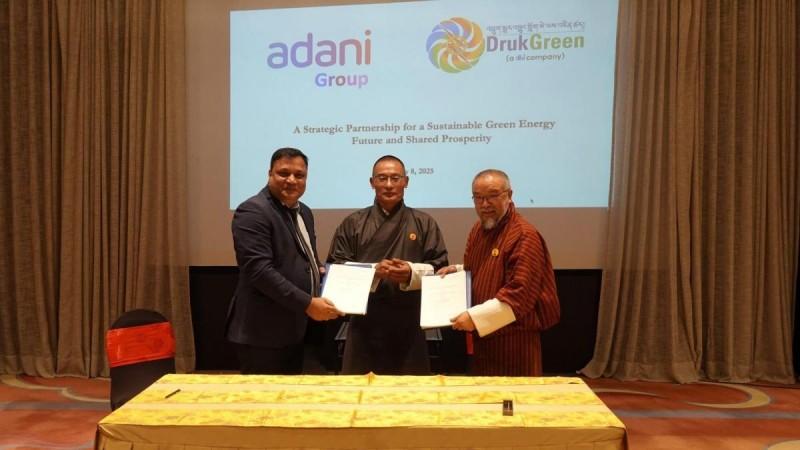Bhutan signs MoU with Adani Group to develop 5,000 MW hydropower projects Bhutan signs MoU with Adani Group to develop 5,000 MW hydropower projects