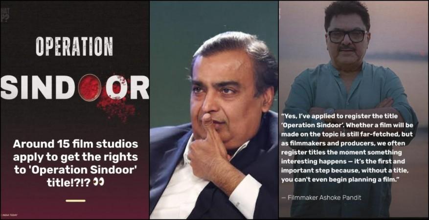 After backlash, Reliance withdraws 'Operation Sindoor' trademark bid; other filmmakers continue race for title After backlash, Reliance withdraws 'Operation Sindoor' trademark bid; other filmmakers continue race for title