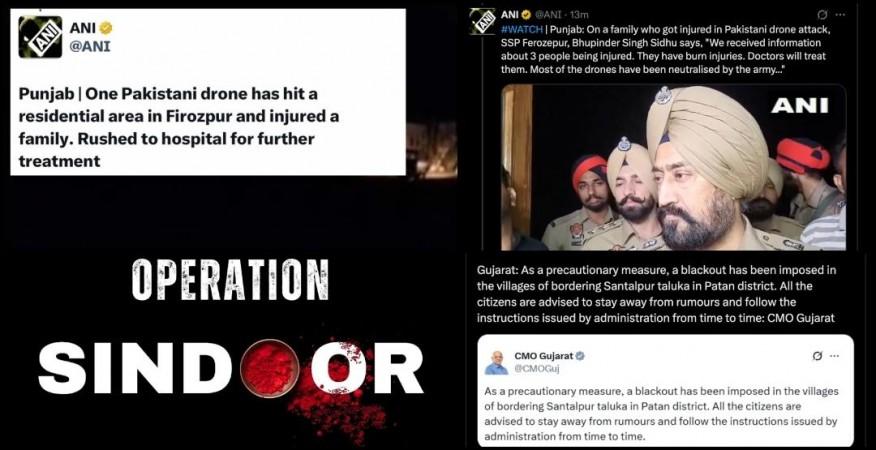 India-Pakistan Conflict: 3 Injured in Firozpur Drone Strike; loud Explosions heard in Srinagar, Jammu; drones shot down in Barmer, Jaisalmer India-Pakistan Conflict: 3 Injured in Firozpur Drone Strike; loud Explosions heard in Srinagar, Jammu; drones shot down in Barmer, Jaisalmer