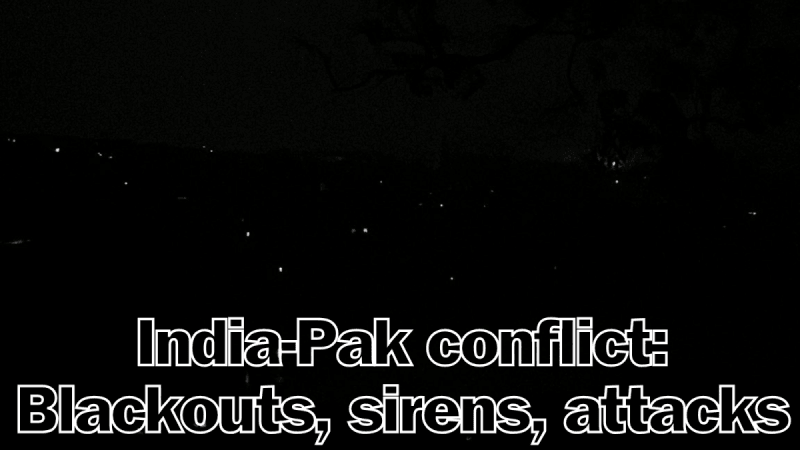 Blackouts in Jammu, Srinagar, Punjab cities amid PAK's second day attack Blackouts in Jammu, Srinagar, Punjab cities amid PAK's second day attack