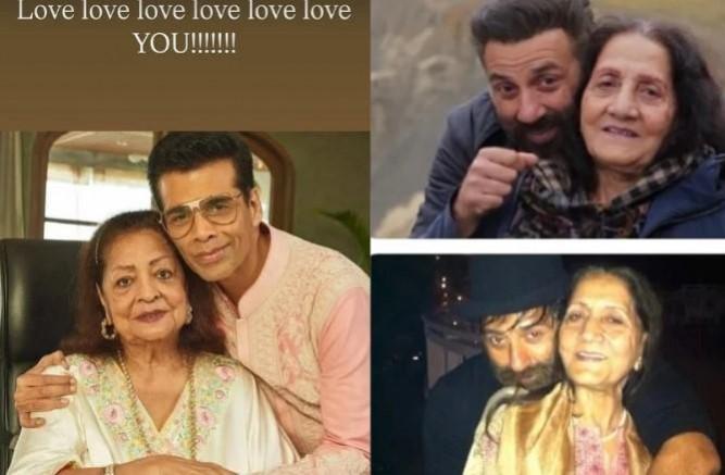 Karan Johar, Sunny Deol's Mother's Day post Karan Johar, Sunny Deol's Mother's Day post