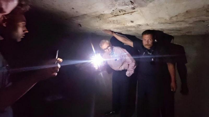 J&K Chief Minister Omar Abdullah in a bunker in Tangdhar area of north Kashmir's Kupwara district Omar Abdullah