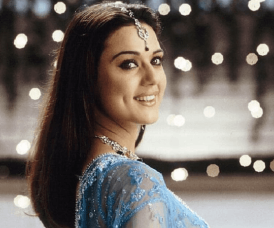 Preity played the female lead in the film that went on to become extremely popular. Preity Zinta