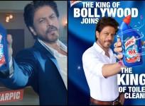 'King of toilet cleaner?': SRK recreates iconic pose in Harpic ad, fans ask: 'Who approved this tagline?'