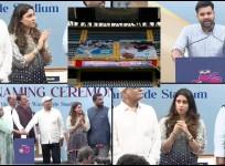 Rohit Sharma's parents inaugurate his stand at wankhede, wife Ritika breaks down in tears of joy