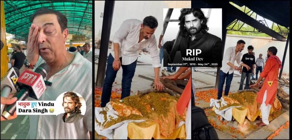 Mukul Dev Funeral: Rahul Dev performs last rites in Delhi; Vindu Dara Singh gets teary-eyed, says, 'Ajay Devgn helped him..' Mukul Dev Funeral: Rahul Dev performs last rites in Delhi; Vindu Dara Singh gets teary-eyed, says, 'Ajay Devgn helped him..'