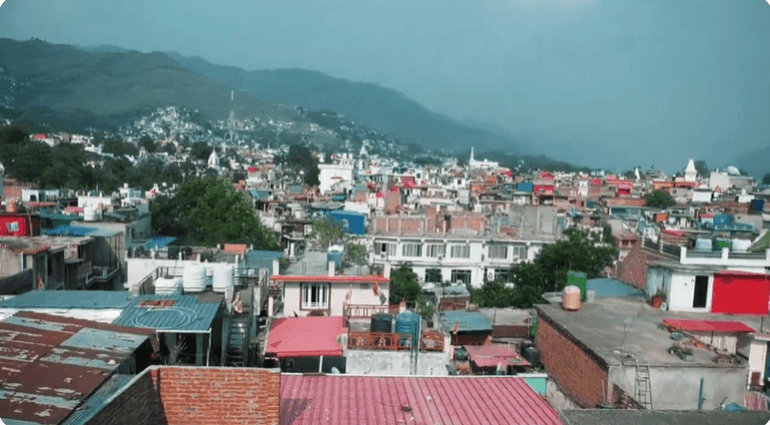A view of the border town of Poonch of J&K that faced brunt of Pakistan shelling on May 7. Poonch town