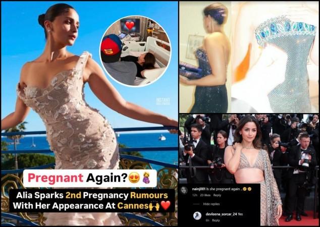 'Is she pregnant?': Alia Bhatt's bloated tummy at Cannes sparks second pregnancy Rumours; actor subtly reacts 'Is she pregnant?': Alia Bhatt's bloated tummy at Cannes sparks second pregnancy Rumours; actor subtly reacts