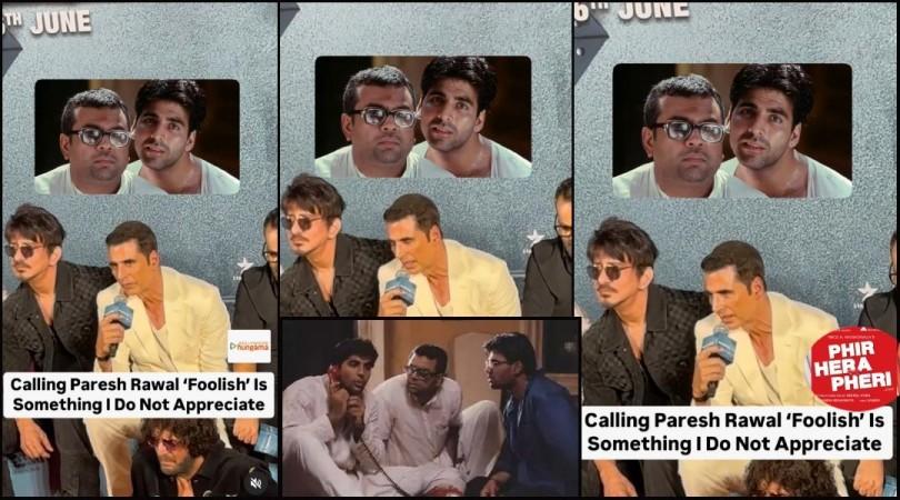 'We are very good friends': Akshay Kumar slams journalist for calling Paresh Rawal 'foolish' ;shares update on Hera Pheri 3 'We are very good friends': Akshay Kumar slams journalist for calling Paresh Rawal 'foolish' ;shares update on Hera Pheri 3