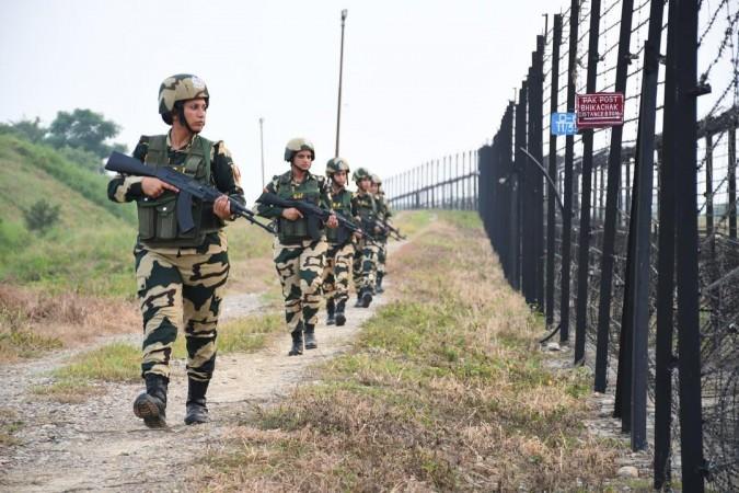 Women troopers of BSF guarding border Women troopers of BSF