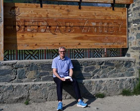 Chief Minister Omar Abdullah at Betal Valley of Pahalgam Omar Abdullah
