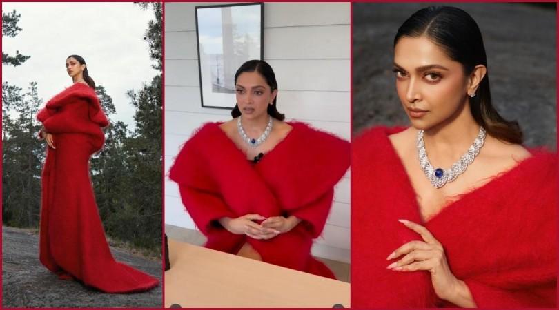 'Looks Old, Dull': Deepika Padukone wears blood-red robe, exquisite Cartier necklace at Stockholm soirée; Fans criticise her makeup 'Looks Old, Dull': Deepika Padukone wears blood-red robe, exquisite Cartier necklace at Stockholm soirée; Fans criticise her makeup