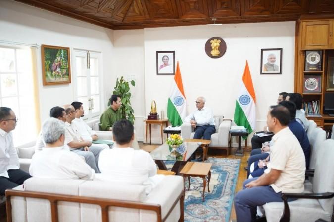 10 NDA MLAs meet Manipur Governor, claim 44 MLAs support popular government 10 NDA MLAs meet Manipur Governor, claim 44 MLAs support popular government