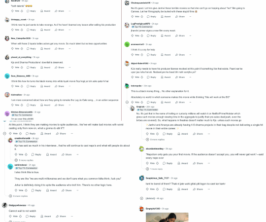 This is what the comments on the discourse looked like. Janhvi-Tiger