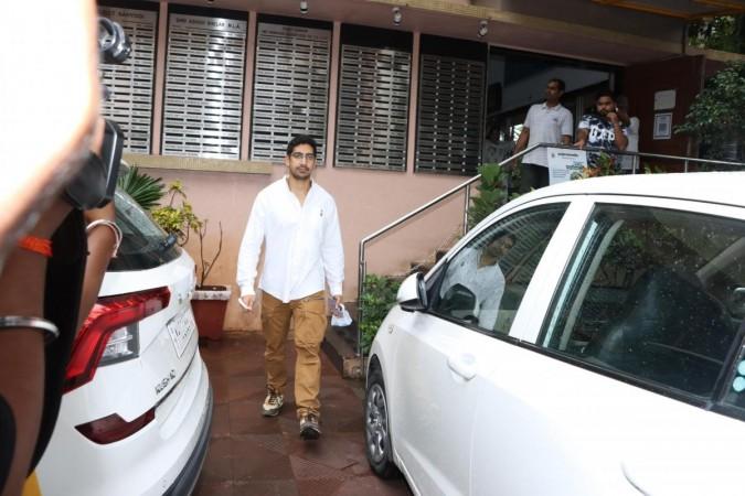 Ayan Mukerji at Roni Mukherjee's funeral. Ayan Mukerji at Roni Mukherjee's funeral.