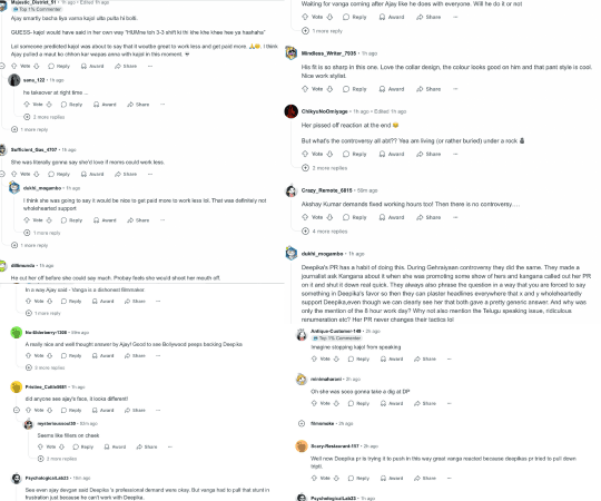 This is what the comment section of the discourse looked like. Ajay-Deepika-Sandeep