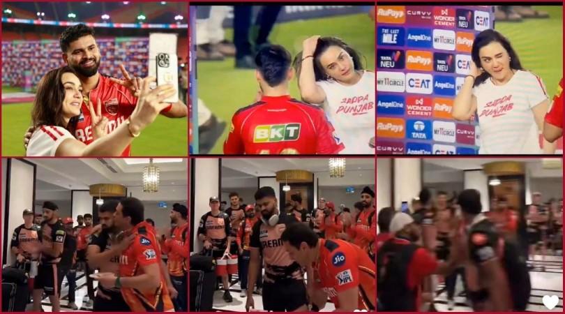 IPL 2025: Ness Wadia Kisses Shreyas Iyer on Cheek; He wipes it off with Napkin, Preity Zinta winks at player IPL 2025: Ness Wadia Kisses Shreyas Iyer on Cheek; He wipes it off with Napkin, Preity Zinta winks at  player