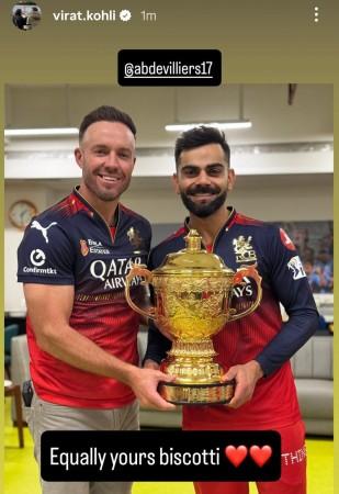 RCB wins IPL 2025: Virat Kohli kisses his trophy, poses with Chris Gayle, AB de Villiers as trio celebrate big win RCB wins IPL 2025: Virat Kohli kisses his trophy, poses with Chris Gayle, AB de Villiers as trio celebrate big win