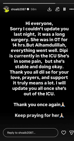 'She was in OT for 14 hour': Shoaib Ibrahim shares Dipika Kakar's health Update as she undergoes surgery for stage 2 liver cancer 'She was in OT for 14 hour': Shoaib Ibrahim shares Dipika Kakar's health Update as she undergoes surgery for stage 2 liver cancer