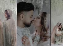 Hina Khan shares intimate kiss with BF Rocky as they get married in secret ceremony ; fans call her bridal outfit 'dull'