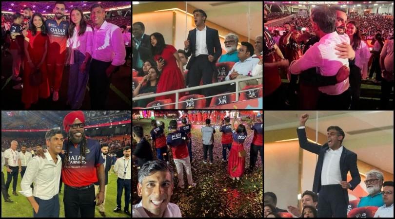 Rishi Sunak hugs Virat Kohli; poses with Anushka Sharma, shares selfie with RCB team; fans say 'Former UK PM's fanboy moment' Rishi Sunak hugs Virat Kohli; poses with Anushka Sharma, shares selfie with RCB team; fans say 'Former UK PM's fanboy moment'