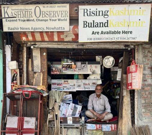 Bashir Ahmed at his century-old shop in Nowhatta. IBT/Midhat Bashir Ahmed.