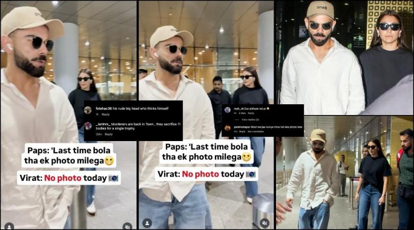 Rude, full of attitude: Virat Kohli criticised for refusing selfies to paps as he returs to Mumbai with Anushka Sharma post RCB celebration tragedy Rude, full of attitude: Virat Kohli criticised for refusing selfies to paps as he returs to Mumbai with Anushka Sharma post RCB celebration tragedy