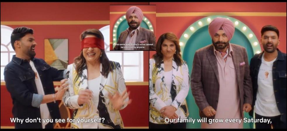 Archana Puran Singh unhappy as Navjot Singh Sidhu makes iconic comeback in The Great Indian Kapil Show [watch]