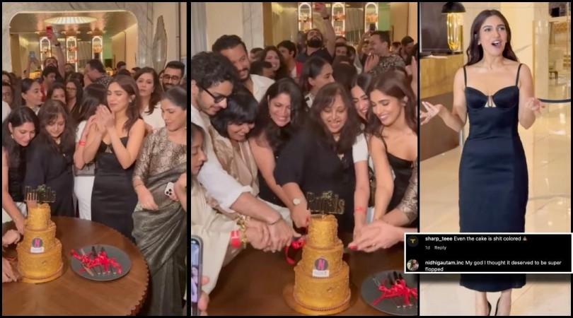Bhumi Pednekar, Ishaan Khatter, Sakshi Tanwar celebrate success of The Royals with team and lavish cake Bhumi Pednekar, Ishaan Khatter, Sakshi Tanwar celebrate success of The Royals with team and lavish cake