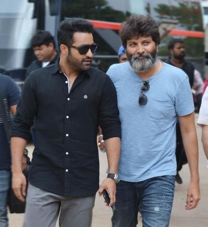 Jr NTR with Trivikram Srinivas Jr NTR